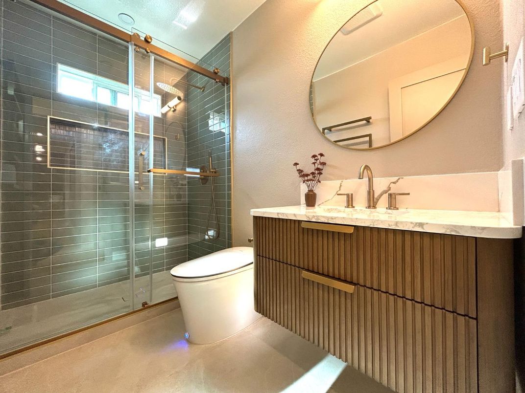 Bathroom, Glass Shower, Interior