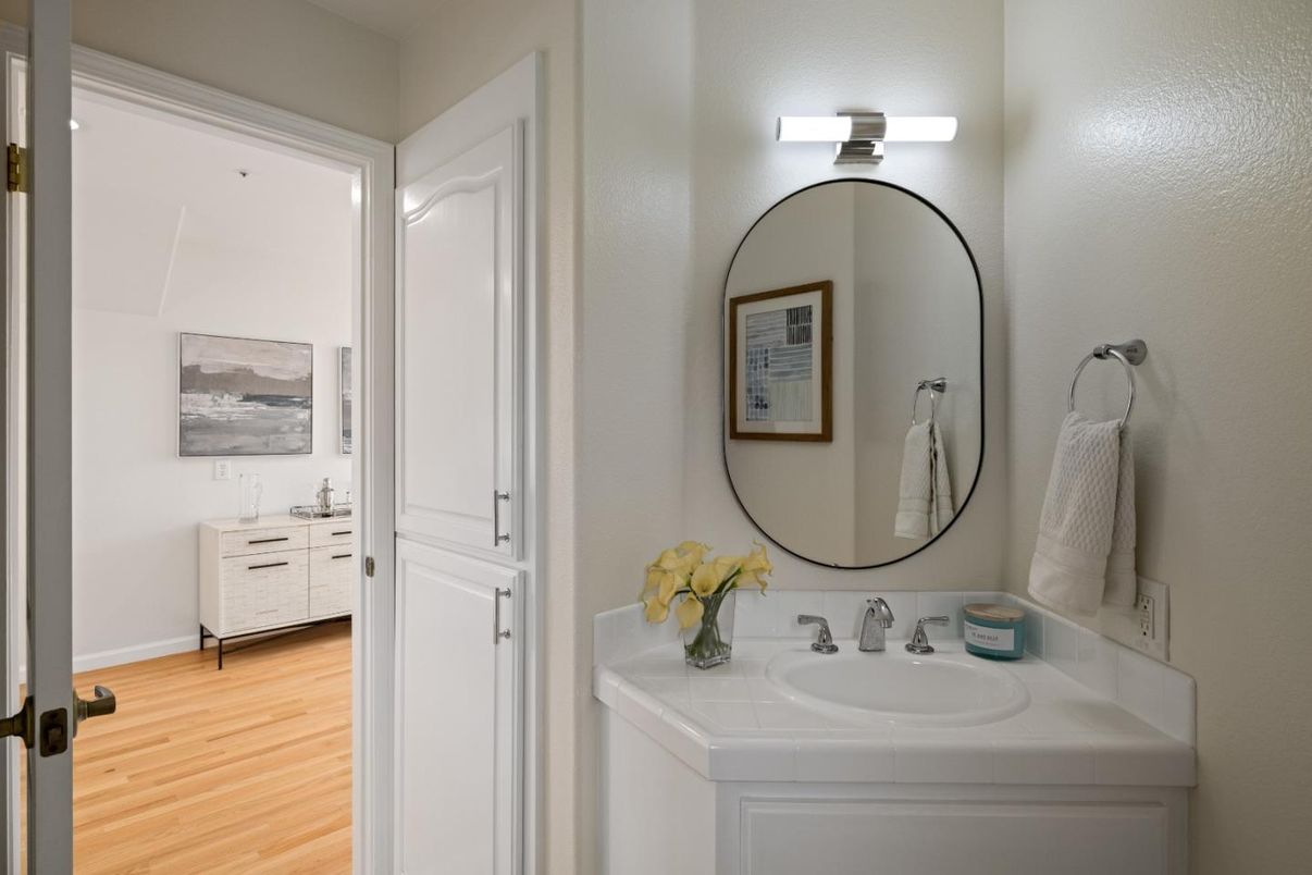 Bathroom, Interior, Wood Texture Flooring