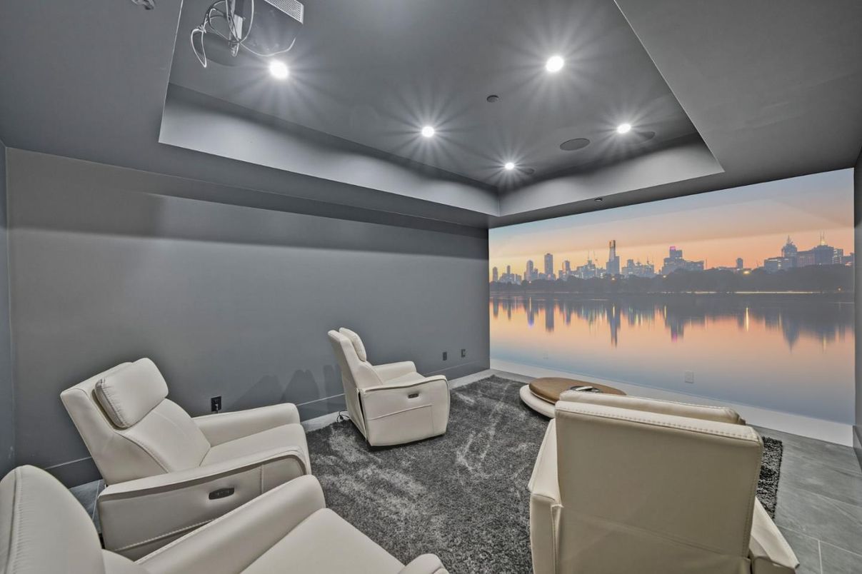 Home Theatre Room, Interior, Recessed Lighting, Theatre Room