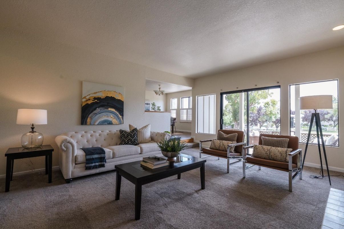 Interior, Living room, Recessed Lighting