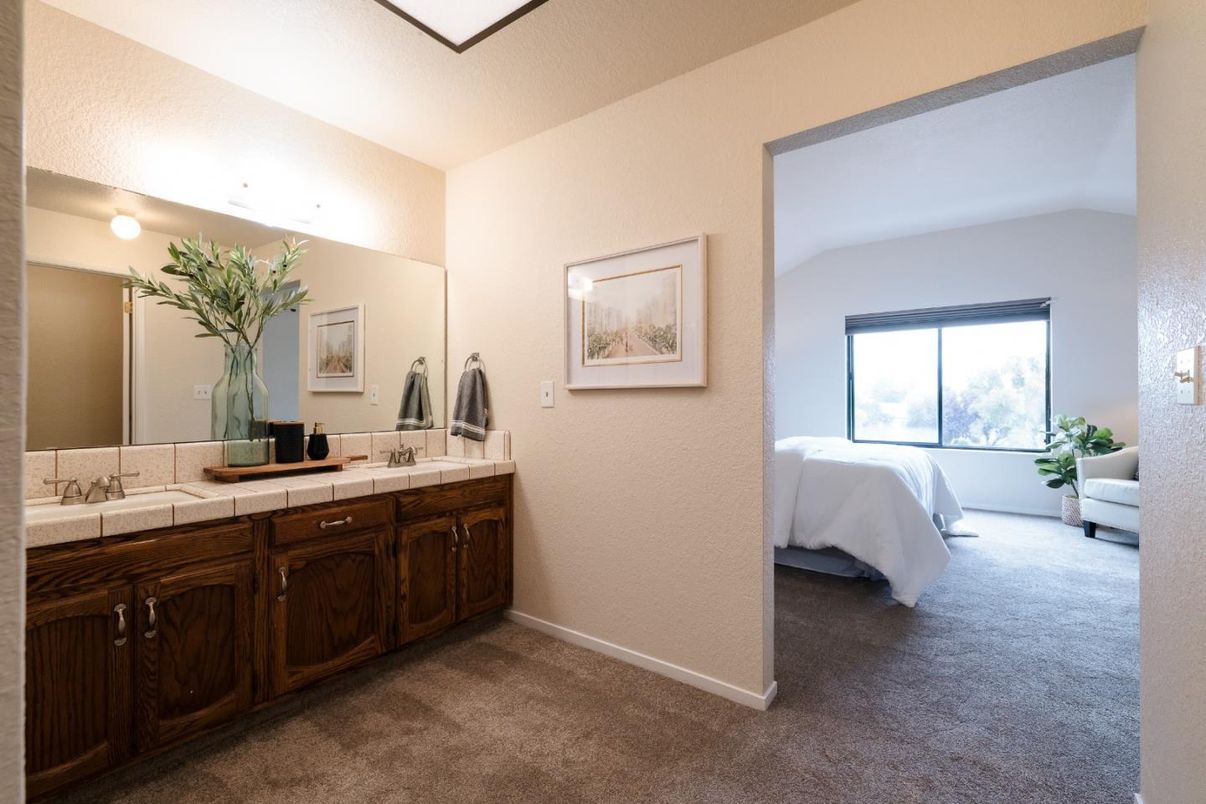 Bathroom, Bedroom, Dual Sink Vanities, Interior, Tile Countertops