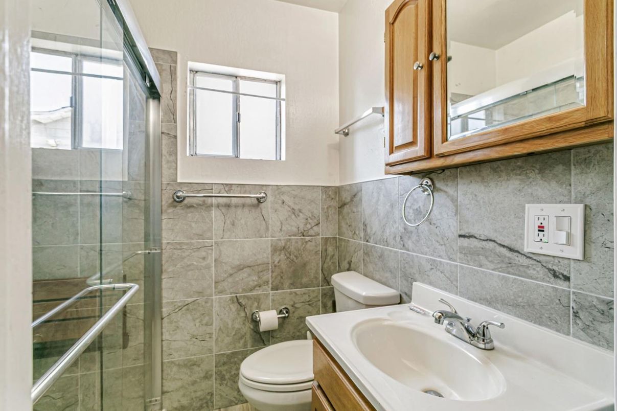 Bathroom, Glass Shower, Interior, Marble Walls