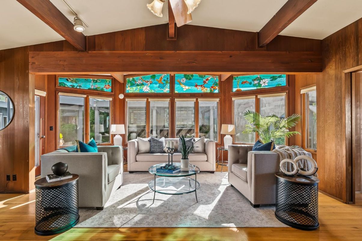 Interior, Living room, Wooden Beams, Wood Texture Flooring, Wooden Walls