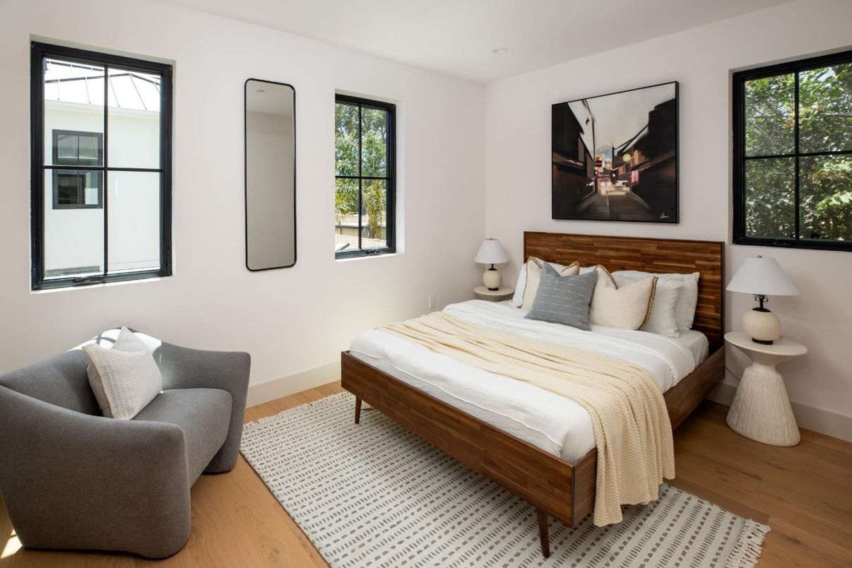 Bedroom, Interior, Wood Texture Flooring