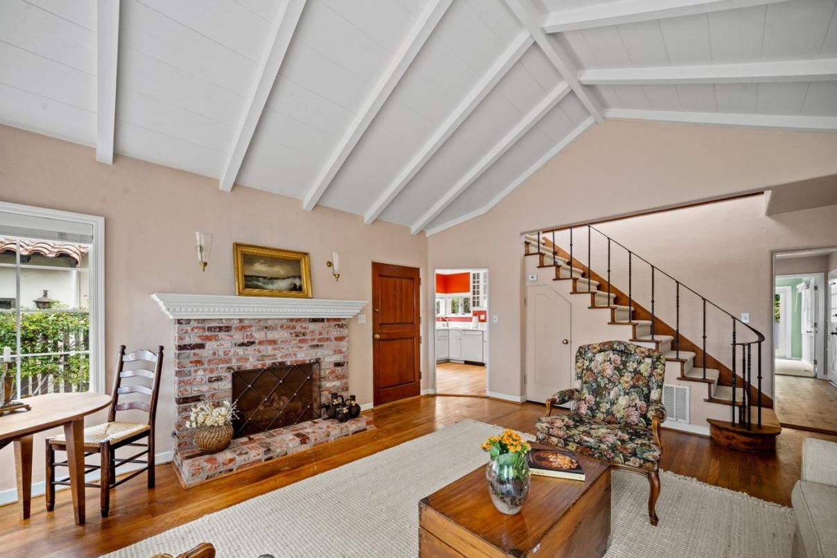 Fireplace, Interior, Living room, Wood Texture Flooring