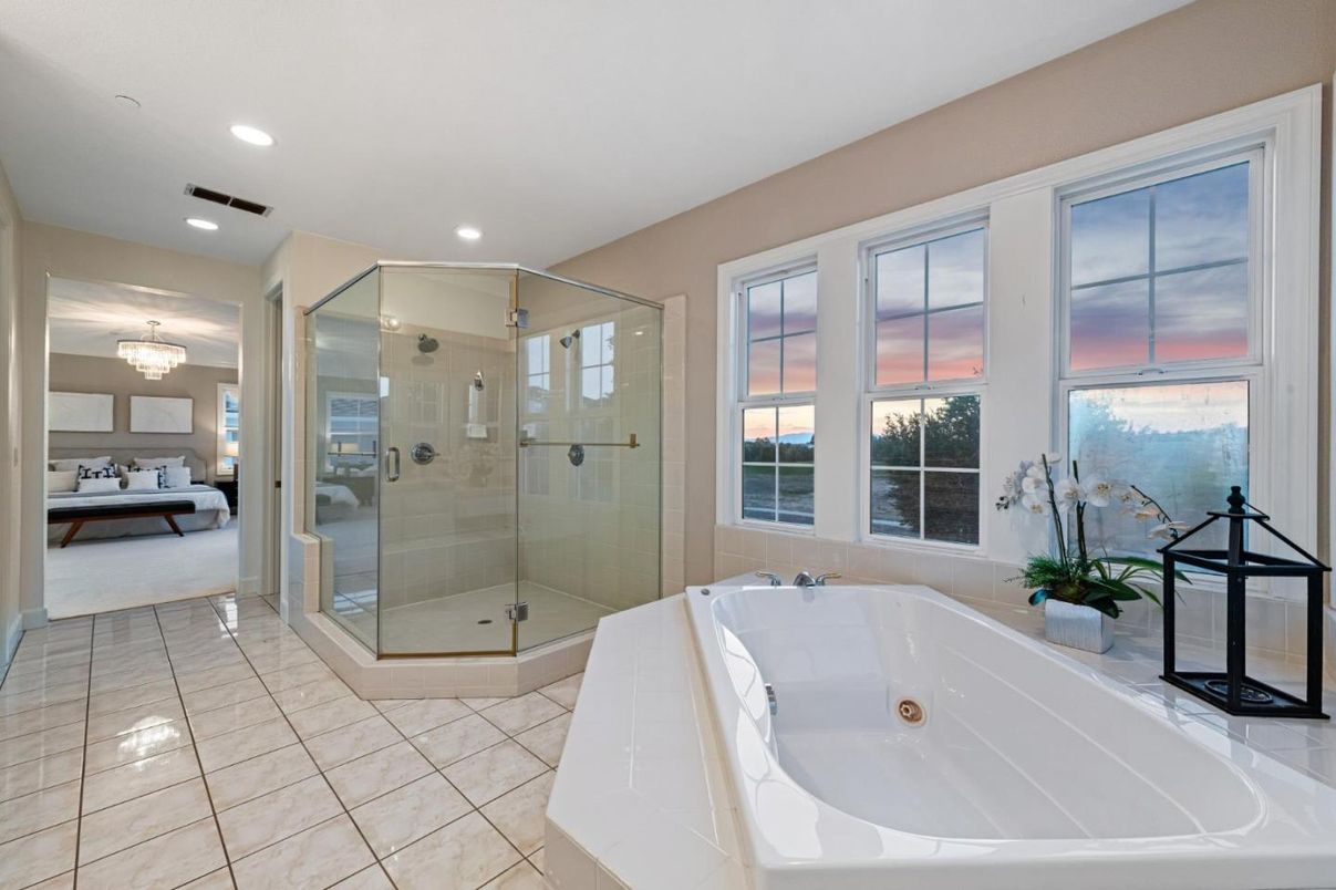 Bathroom, Glass Shower, Interior, Recessed Lighting, Water
