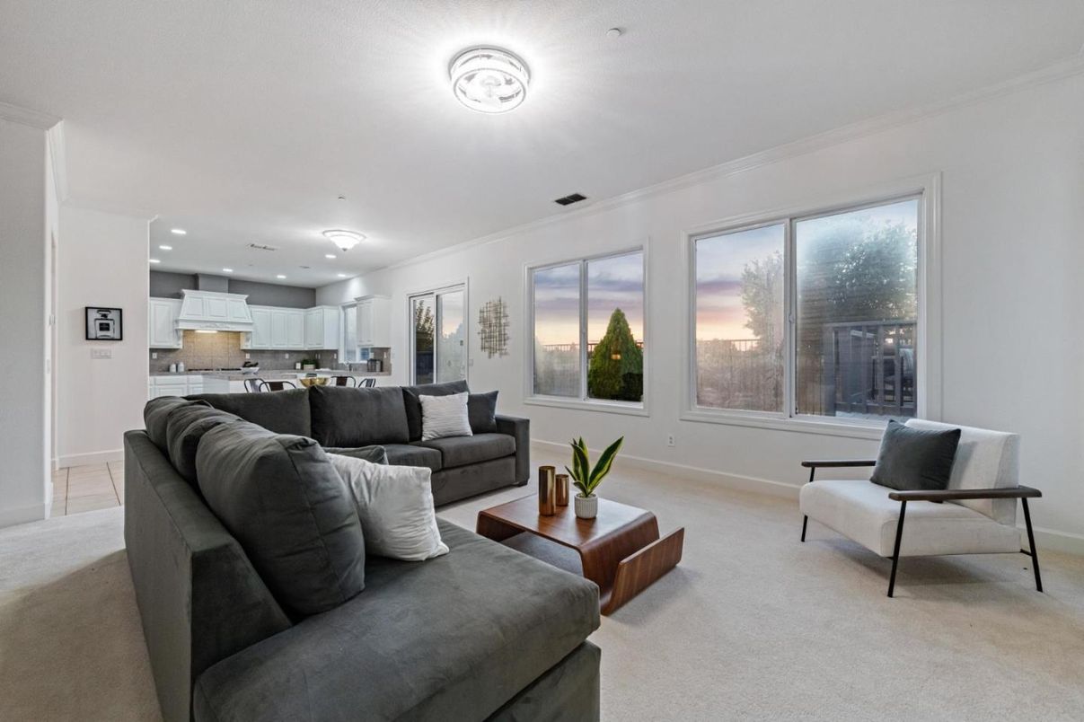 Interior, Kitchen, Living room, Recessed Lighting