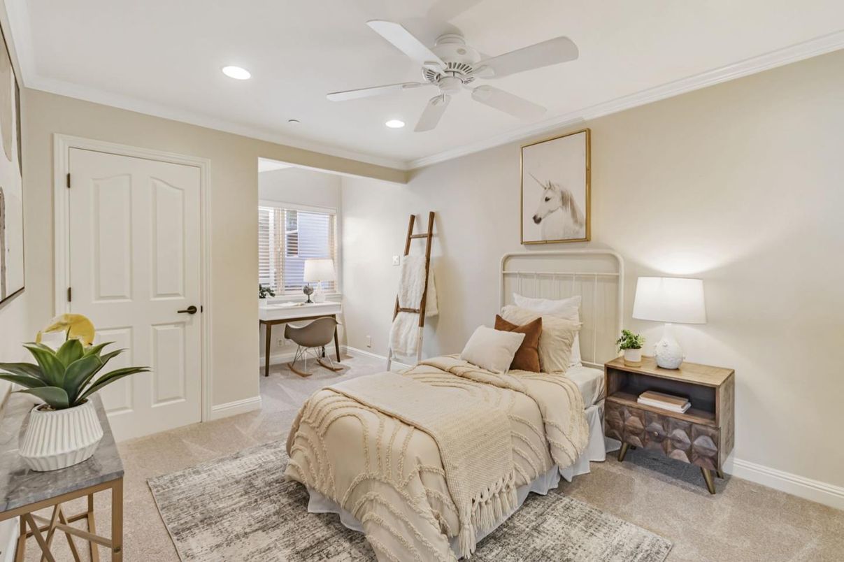 Bedroom, Home Office, Interior, Recessed Lighting