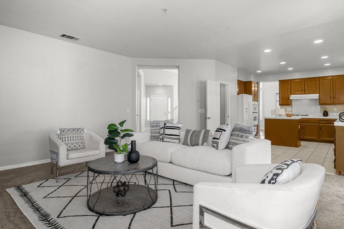 Interior, Kitchen, Living room, Recessed Lighting