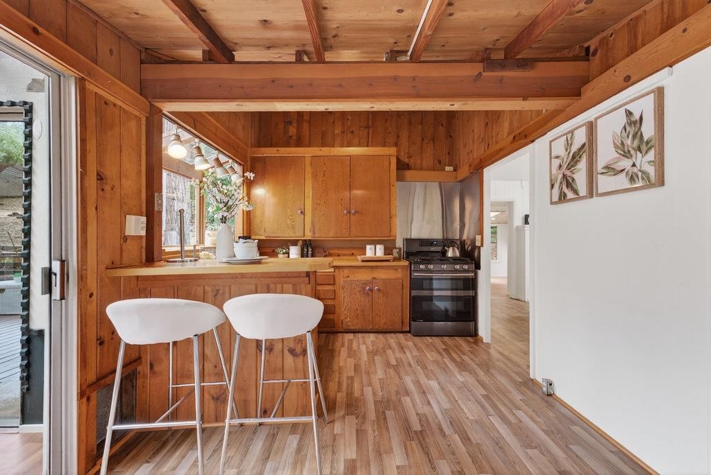 Interior, Kitchen, Wooden Beams, Wooden Ceilings, Wood Texture Flooring, Wooden Walls