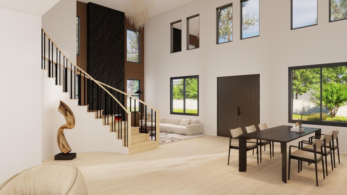 Dining room, Interior, Wood Texture Flooring