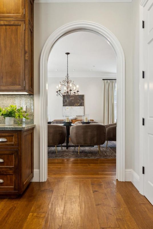 Chandelier, Interior, Wood Texture Flooring