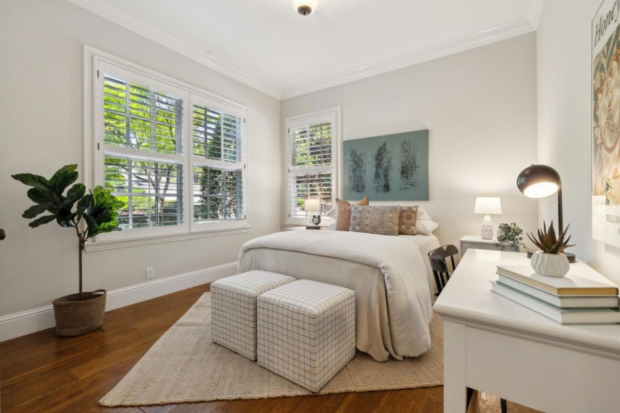 Bedroom, Interior, Wood Texture Flooring