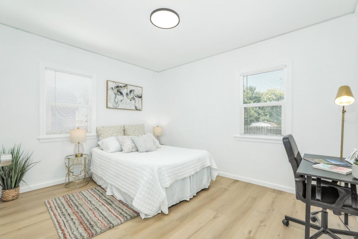 Bedroom, Home Office, Interior, Wood Texture Flooring