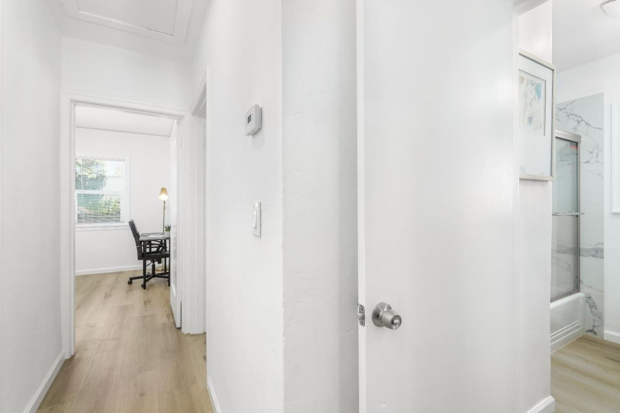 Bathroom, Interior, Marble Walls, Wood Texture Flooring