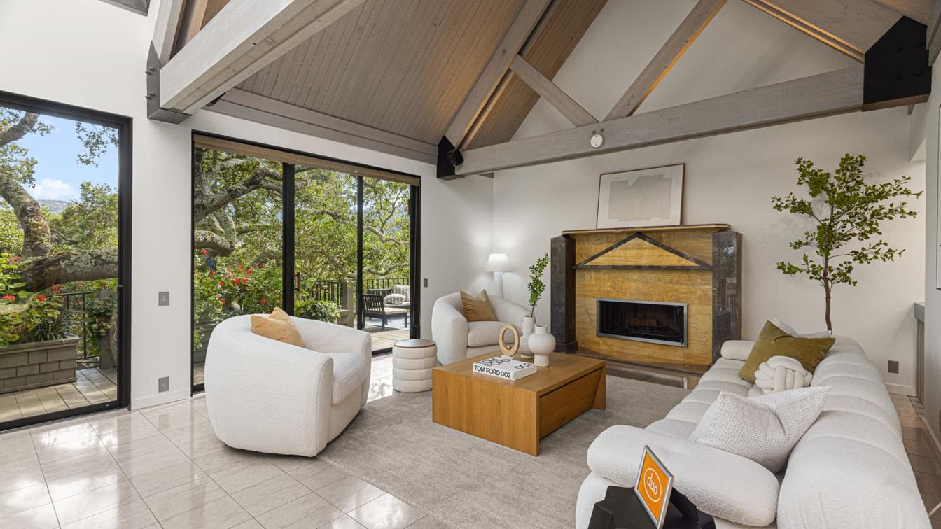 Fireplace, Interior, Living room, Wooden Beams