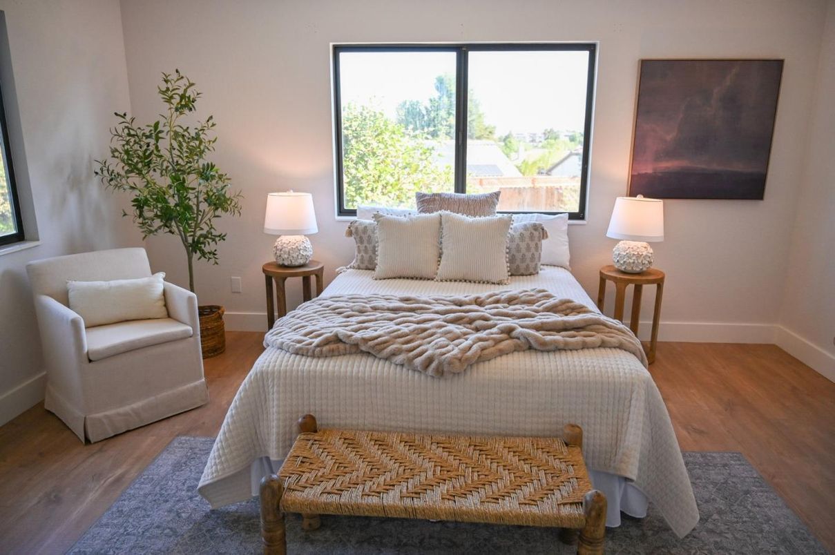 Bedroom, Interior, Wood Texture Flooring