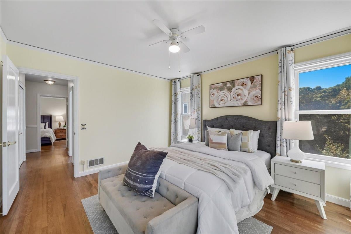 Bedroom, Interior, Wood Texture Flooring