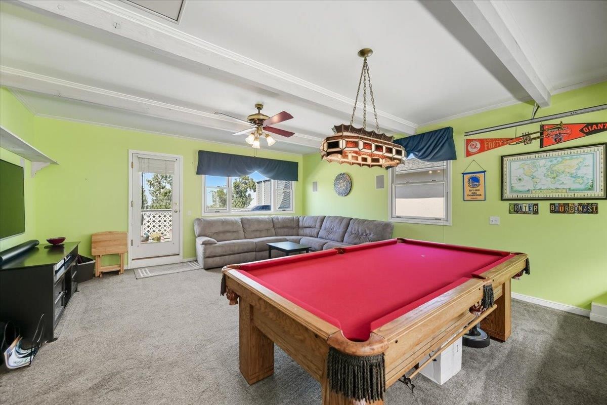 Billiard Table, Game Room, Interior, Living room, Pendant Lights