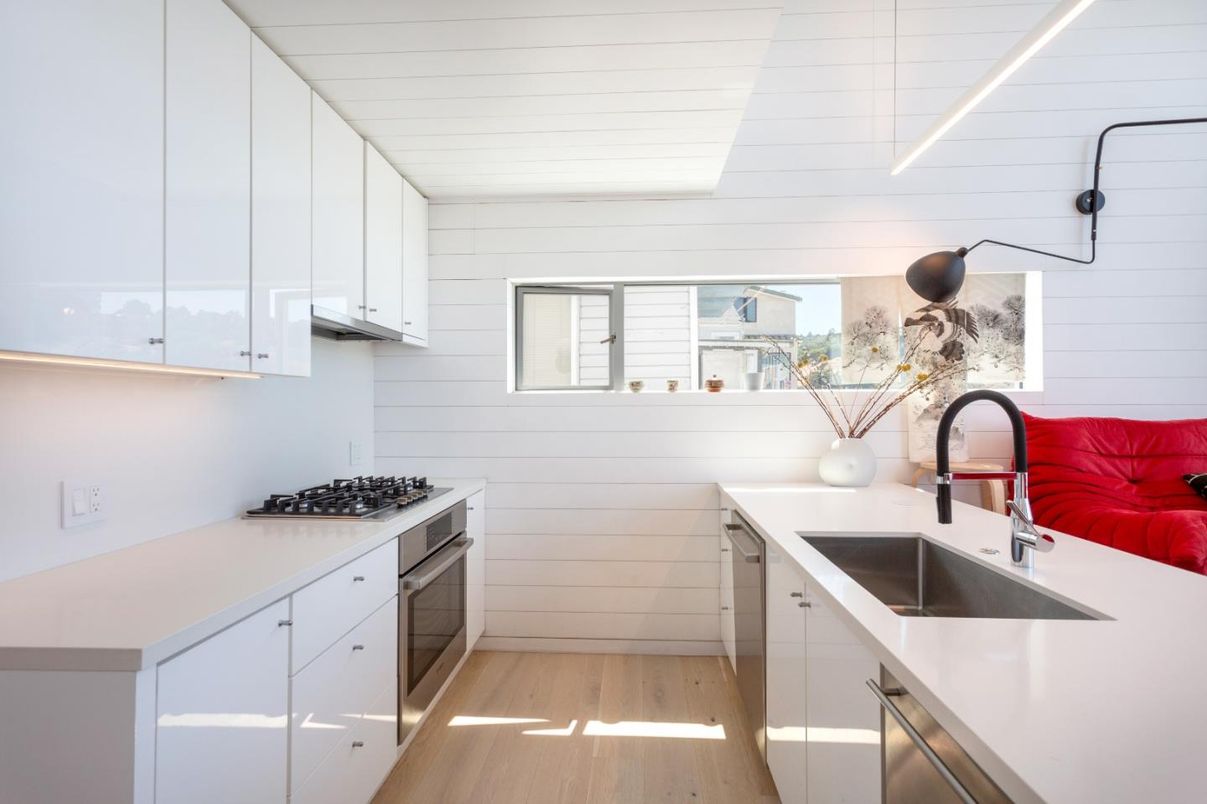 Interior, Kitchen, Wood Texture Flooring