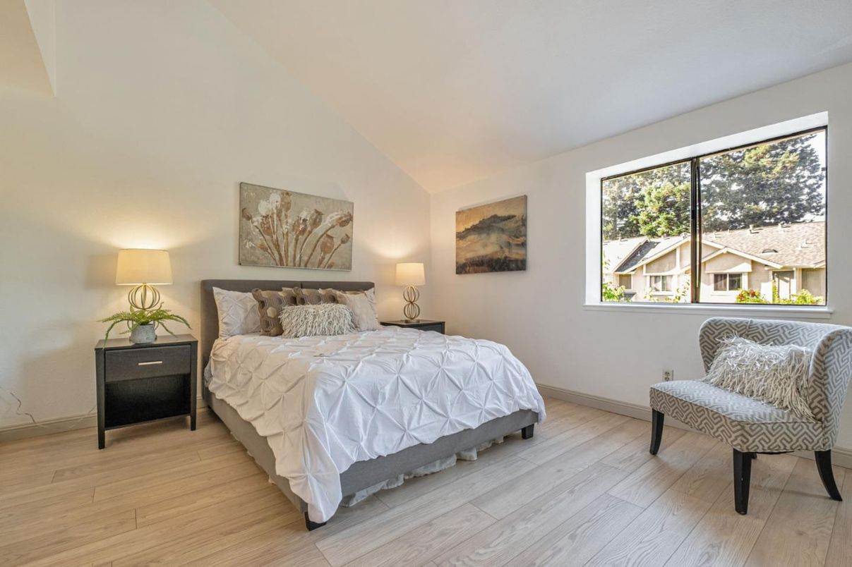 Bedroom, Interior, Wood Texture Flooring