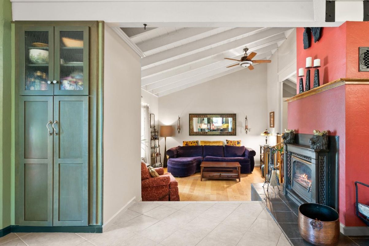 Fireplace, Interior, Living room, Wood Texture Flooring