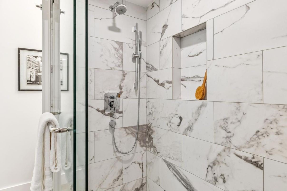 Bathroom, Interior, Marble Walls