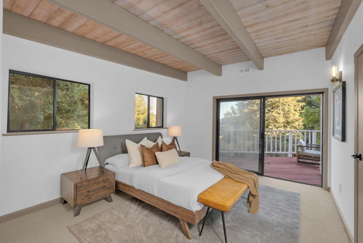 Bedroom, Interior, Wooden Beams, Wooden Ceilings
