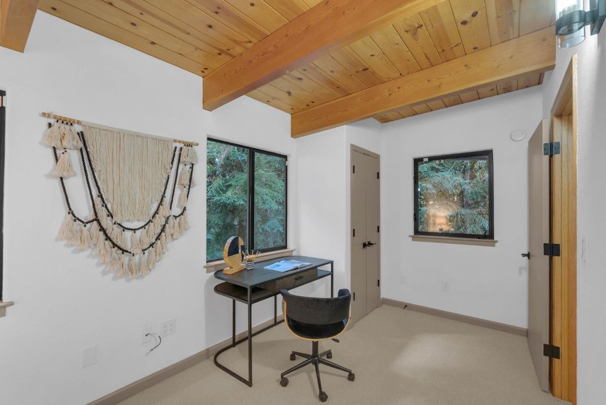 Home Office, Interior, Wooden Beams, Wooden Ceilings