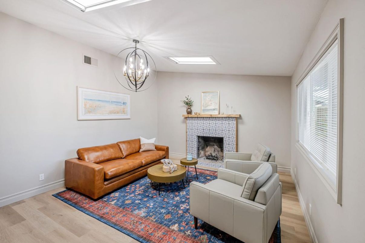 Chandelier, Fireplace, Interior, Living room, Wood Texture Flooring