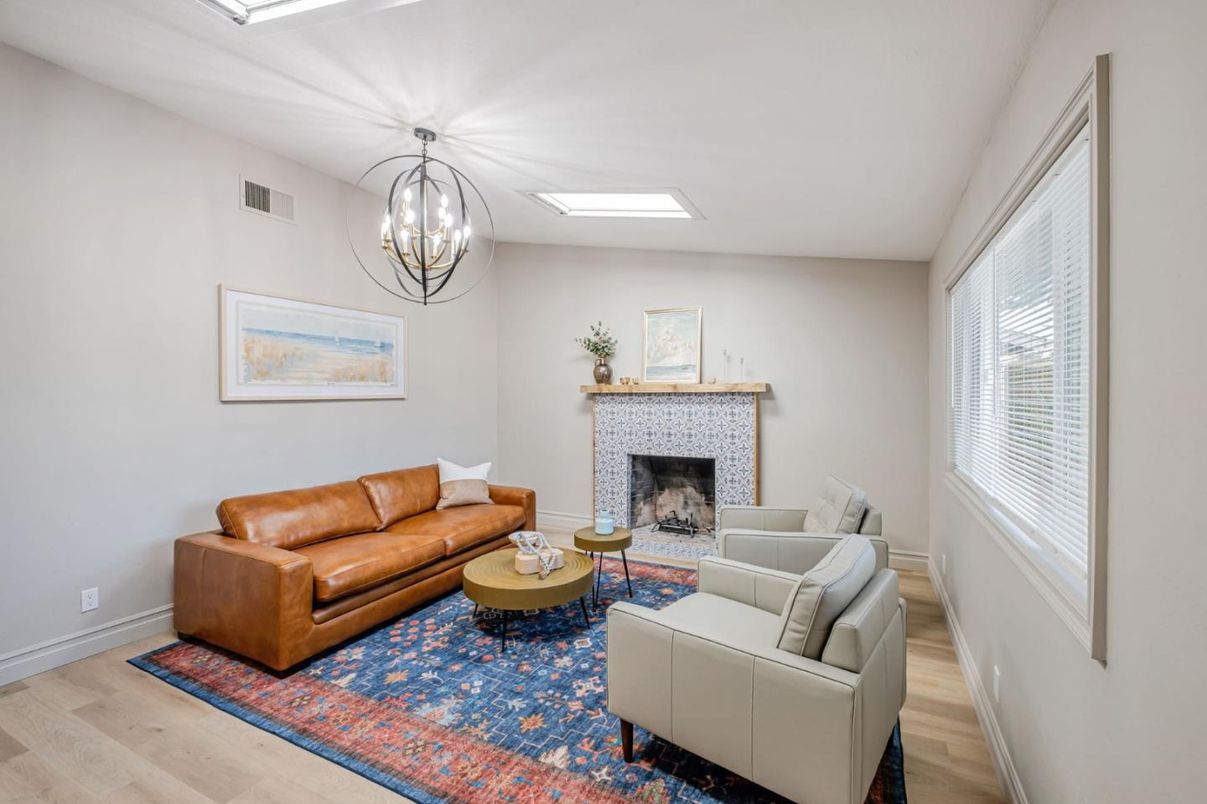 Chandelier, Fireplace, Interior, Living room, Wood Texture Flooring