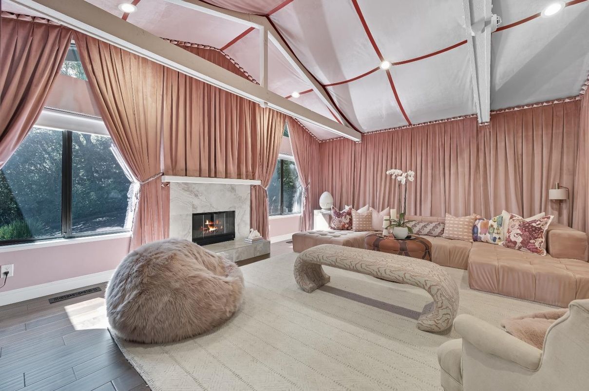 Fireplace, Interior, Living room, Wood Texture Flooring