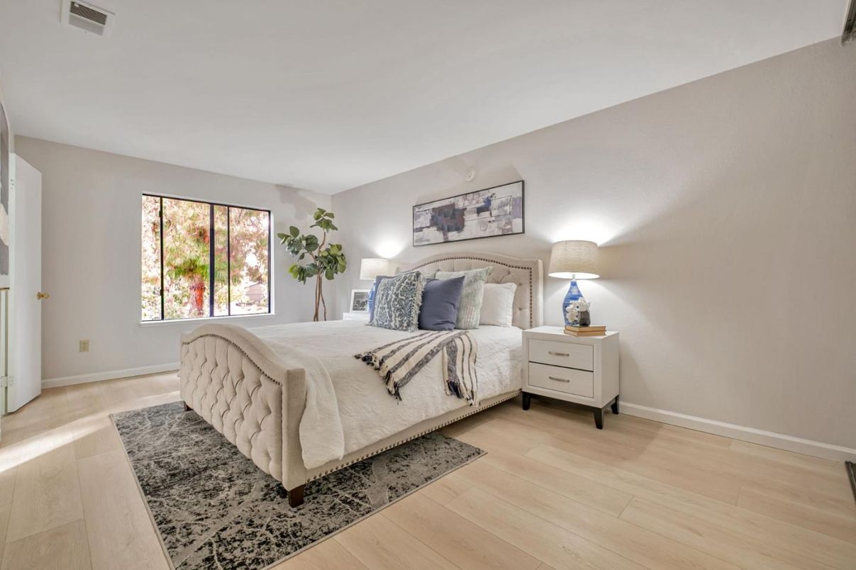 Bedroom, Interior, Wood Texture Flooring