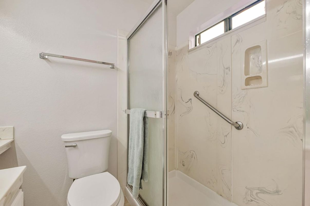 Bathroom, Glass Shower, Interior, Marble Walls