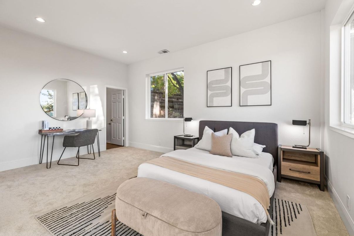 Bedroom, Interior, Recessed Lighting