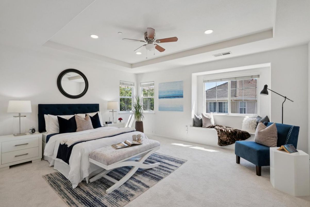 Bedroom, Interior, Recessed Lighting