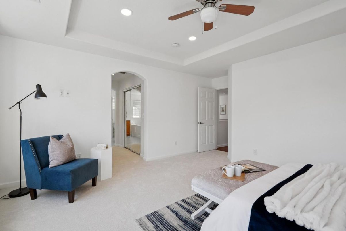 Bedroom, Interior, Recessed Lighting
