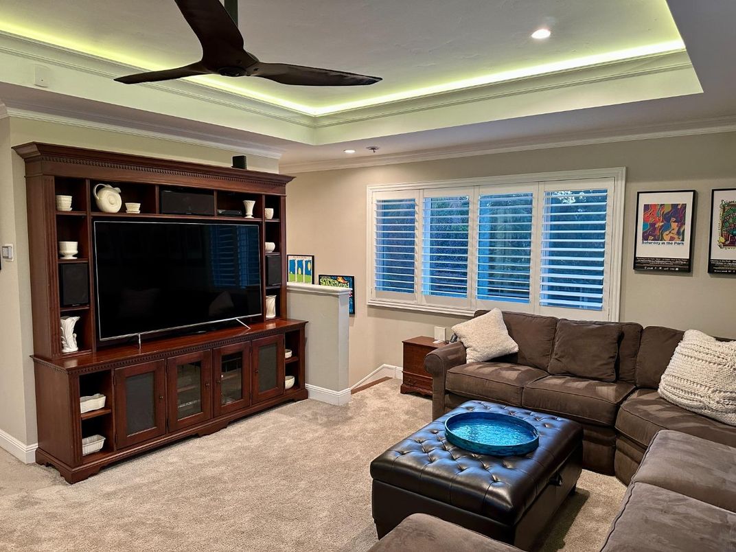 Interior, Living room, Recessed Lighting