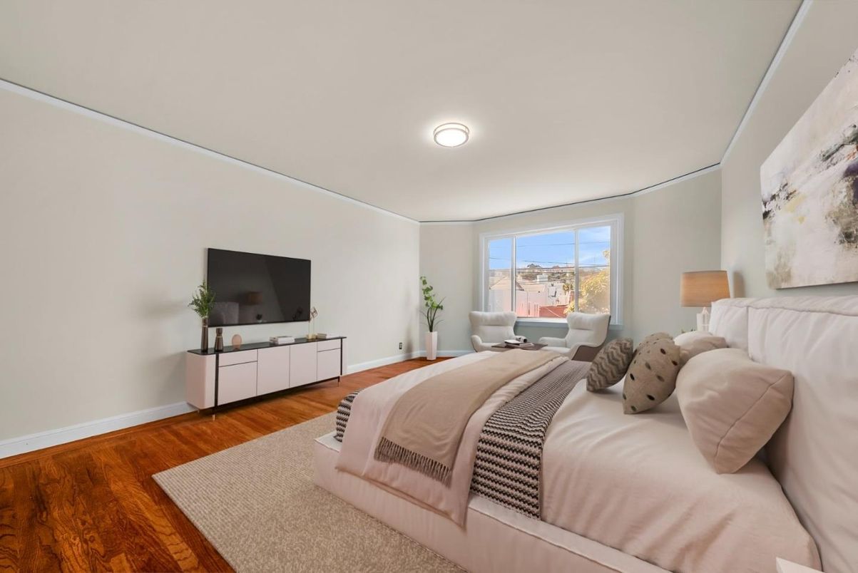 Bedroom, Interior, Wood Texture Flooring