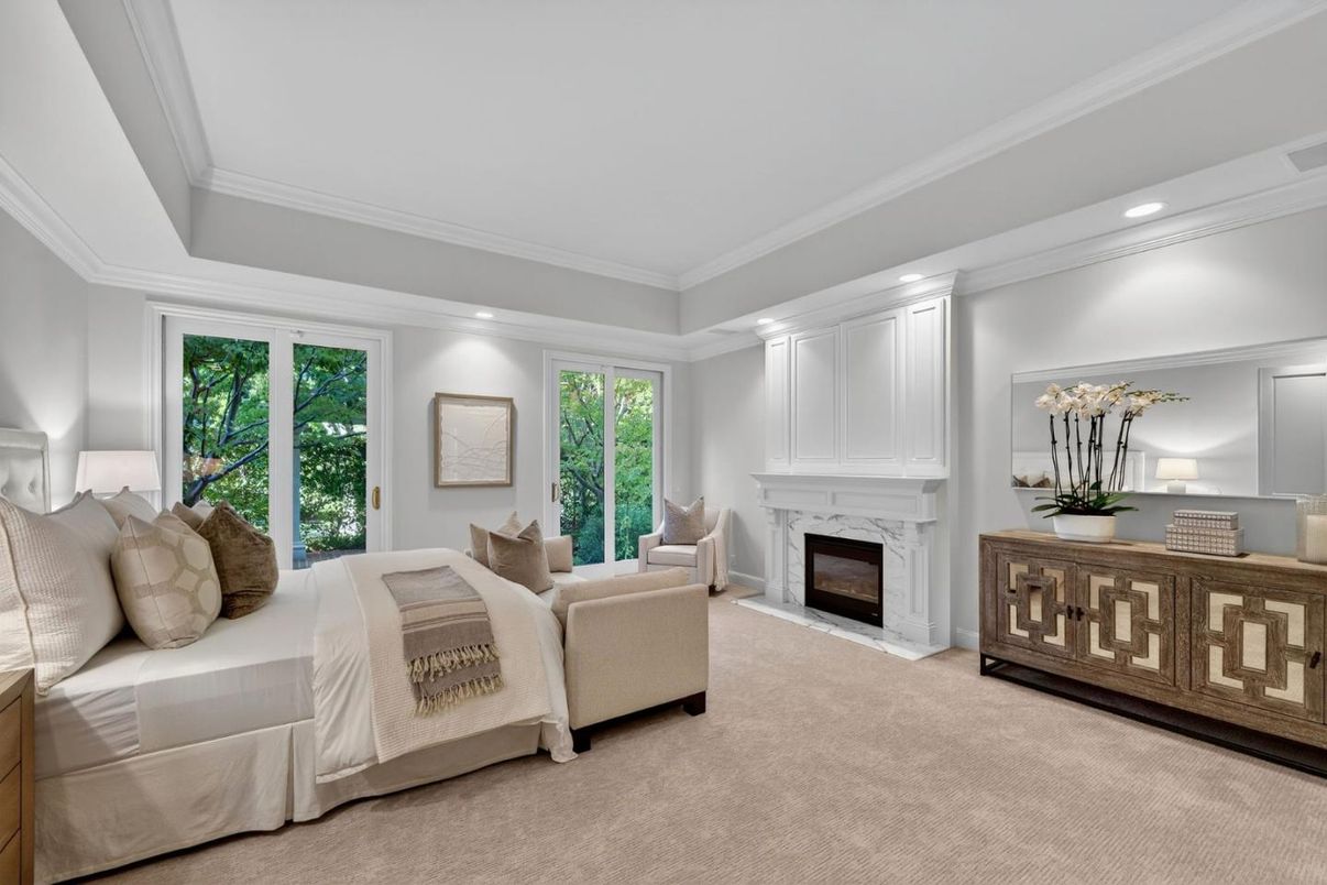 Bedroom, Fireplace, Interior, Recessed Lighting