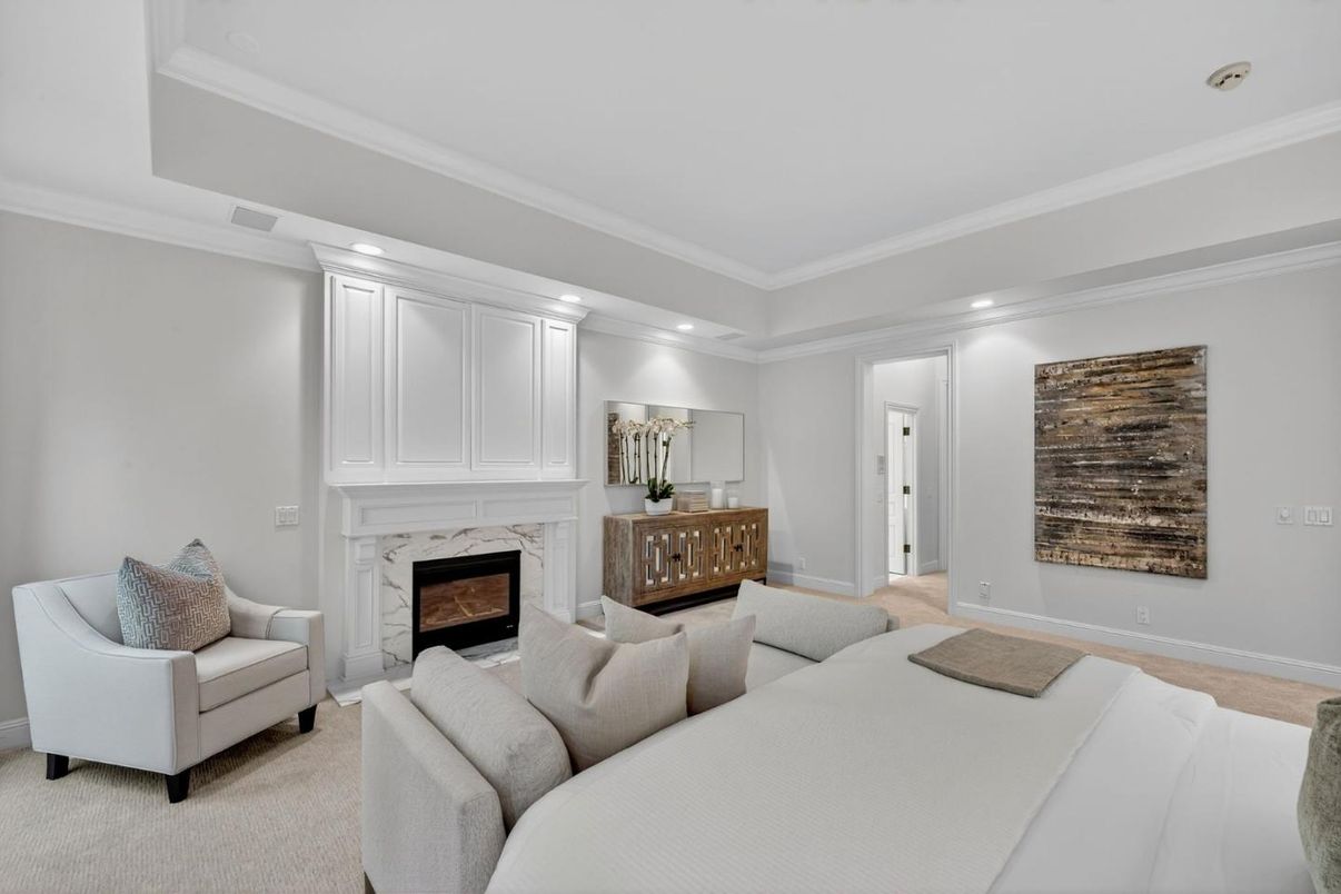 Fireplace, Interior, Living room, Recessed Lighting