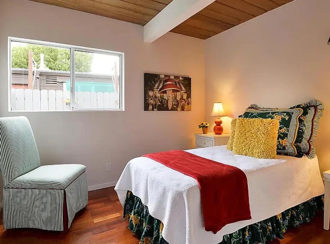 Bedroom, Interior, Wooden Ceilings, Wood Texture Flooring