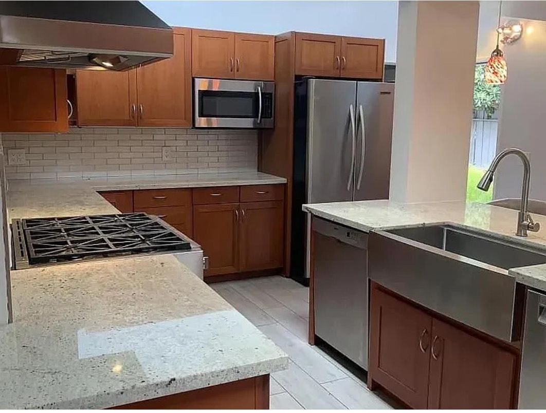 Interior, Kitchen, Wood Texture Flooring