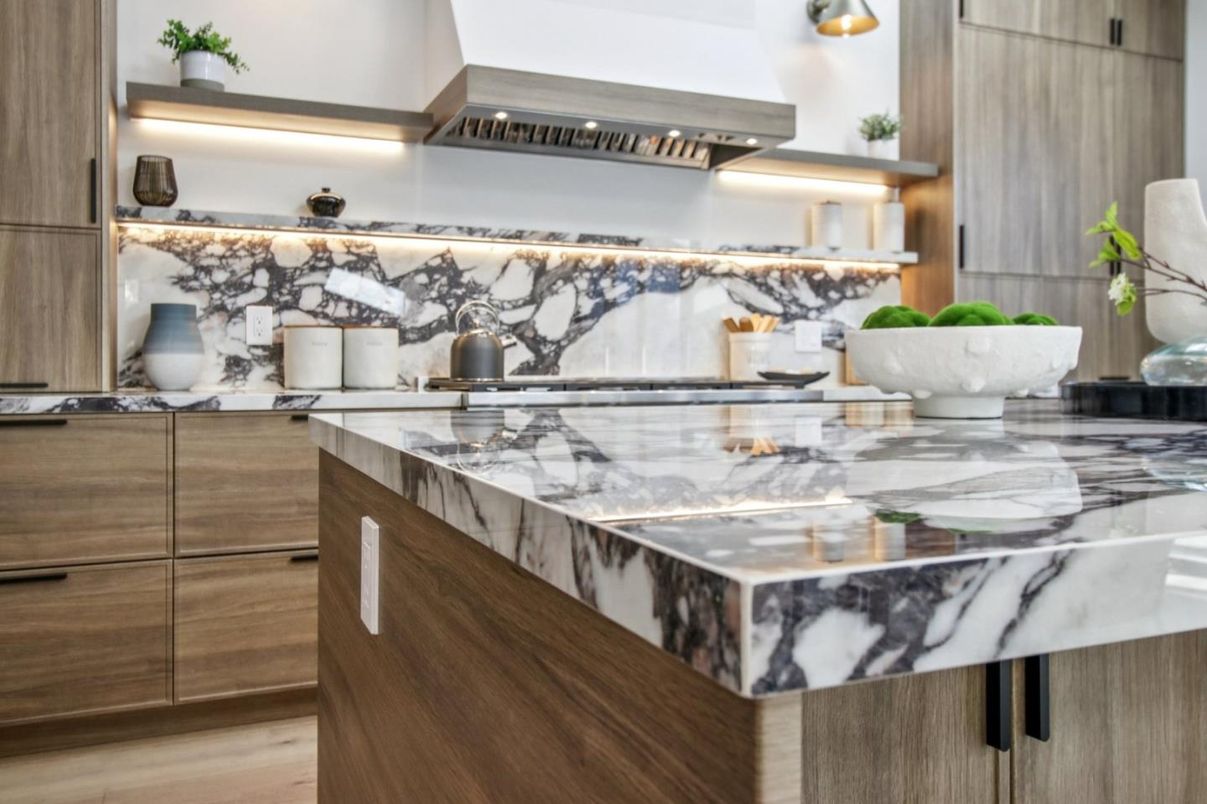 Interior, Kitchen, Wood Texture Flooring