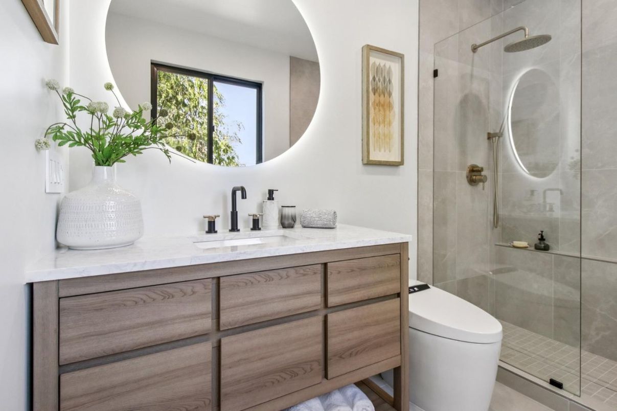 Bathroom, Glass Shower, Interior