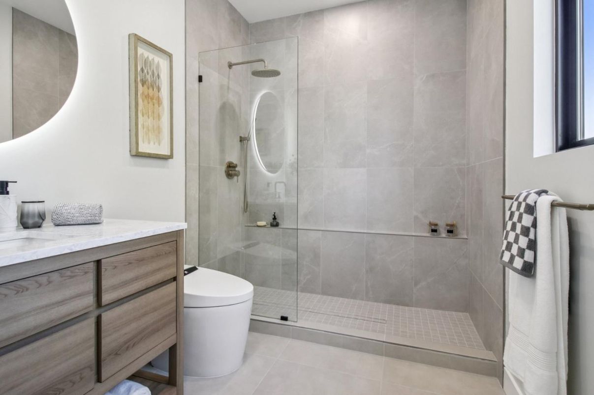 Bathroom, Glass Shower, Interior