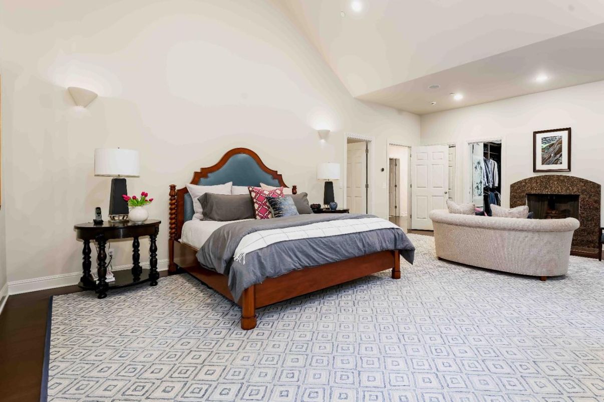 Bedroom, Fireplace, Interior, Recessed Lighting