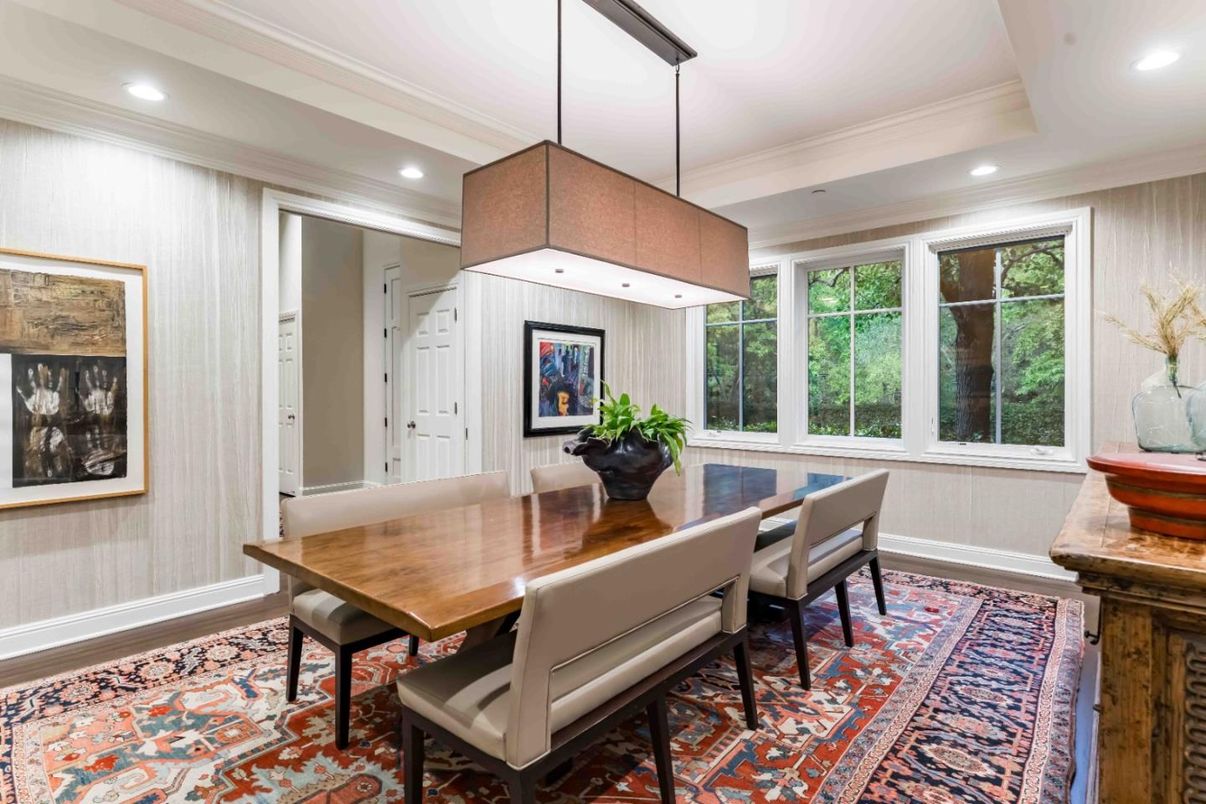 Dining room, Interior, Pendant Lights, Recessed Lighting