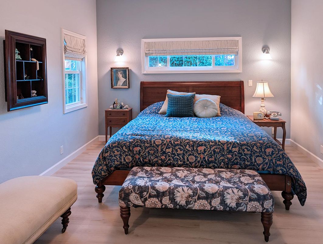 Bedroom, Interior, Wood Texture Flooring