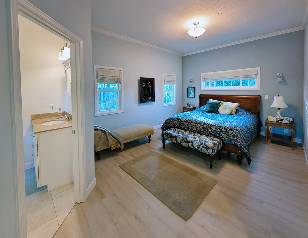 Bedroom, Interior, Wood Texture Flooring